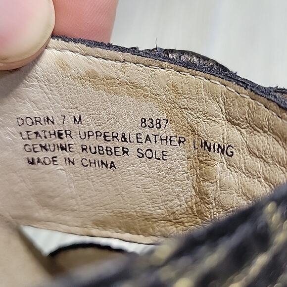 Abeo Biosystem Dorin Leather Dark Brown Shimmer Sandals Womens Size 7 - Picture 11 of 11